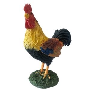 Dennis East Intl Inc Rooster Figurine Vintage 2000 Farmhouse Decor